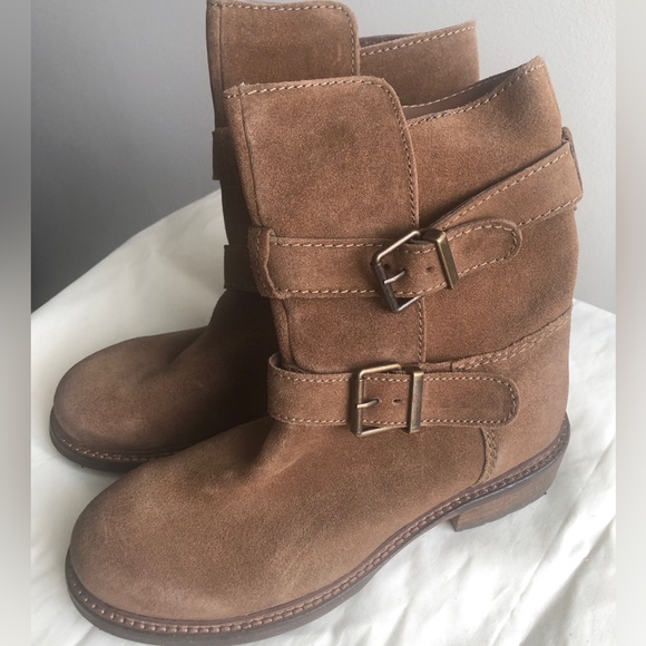 Zara suede biker boots. - Picture 7 of 9